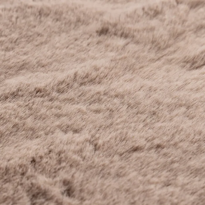 Hochflor Teppich Rund - Comfy Supreme Taupe
