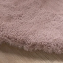 Hochflor Teppich Rund - Comfy Supreme Rosa
