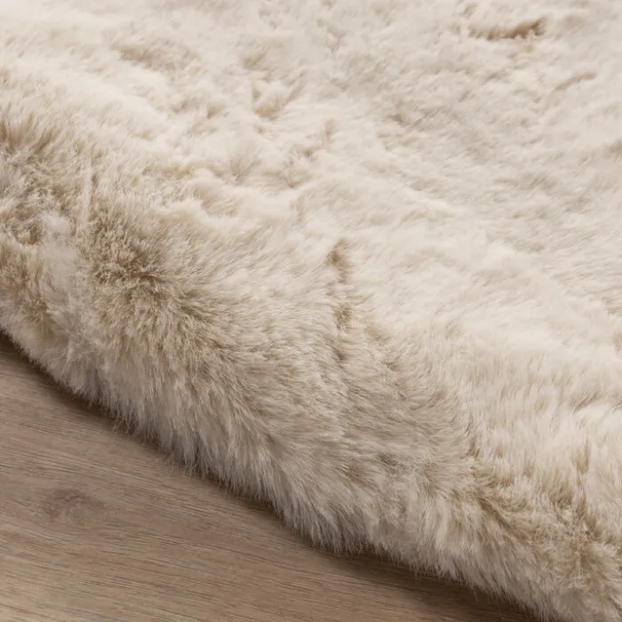 Hochflor Teppich Rund - Comfy Supreme Creme