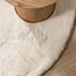 Hochflor Teppich Rund - Comfy Supreme Creme