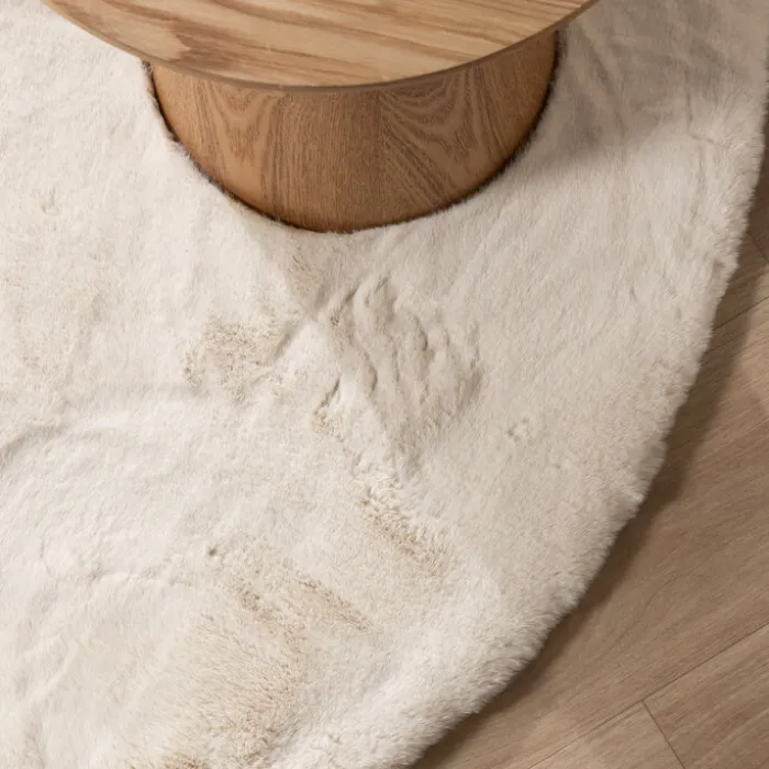 Hochflor Teppich Rund - Comfy Supreme Creme