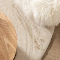Hochflor Teppich Rund - Comfy Supreme Creme