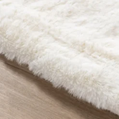 Hochflor Teppich Rund - Comfy Supreme Weiß
