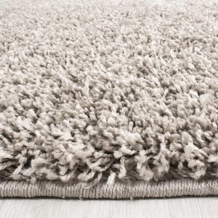 Hochflor Teppich Rund - Life Beige