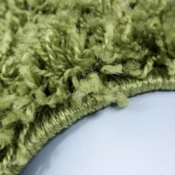 Hochflor Teppich Rund - Life Grün