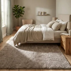 Hochflor Teppich Waschbar - Ziggy Beige