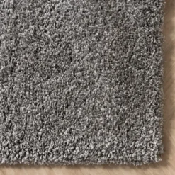 Hochflor Wohnzimmer Teppich - Yves Grau