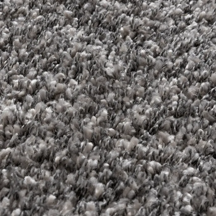 Hochflor Wohnzimmer Teppich - Yves Grau