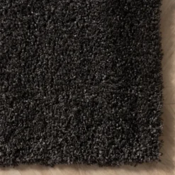 Hochflor Wohnzimmer Teppich - Yves Anthrazit