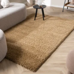 Hochflor Wohnzimmer Teppich - Yves Gold