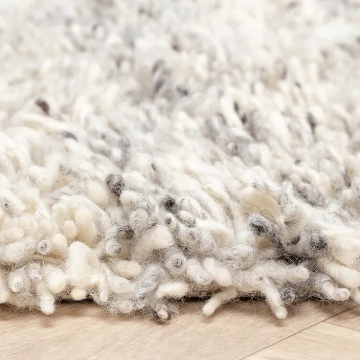 Hochflor Wollteppich - Royal Creme Grau