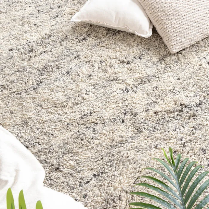 Hochflor Wollteppich - Royal Creme Grau