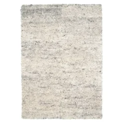 Hochflor Wollteppich - Royal Creme Grau