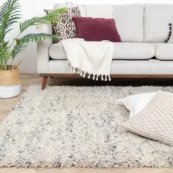 Hochflor Wollteppich - Royal Creme Grau