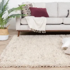Hochflor Wollteppich - Royal Creme Meliert