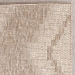 In- & Outdoor Jute Teppich - Atlas Diamond Braun Creme