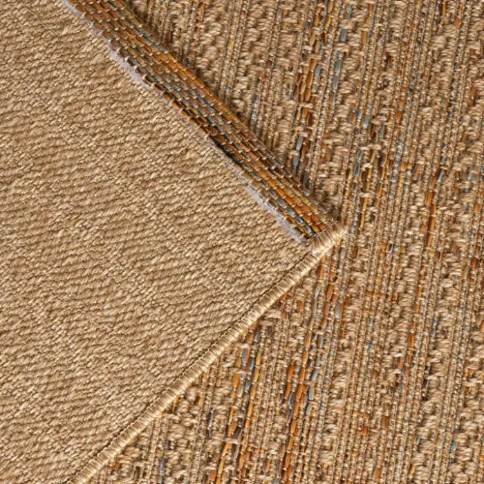 In- & Outdoor Jute Teppich - Daisy Lines Bunt