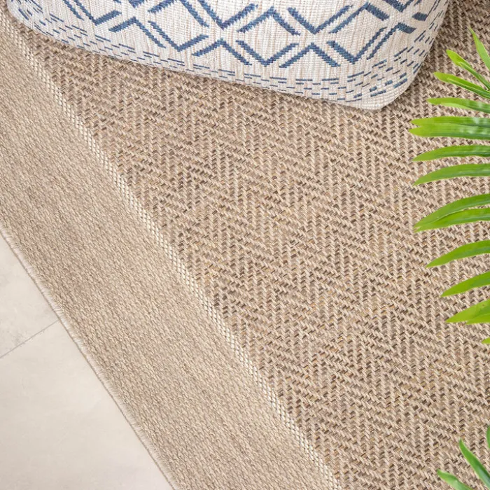 In- & Outdoor Jute Teppich - Fora Edge Natural