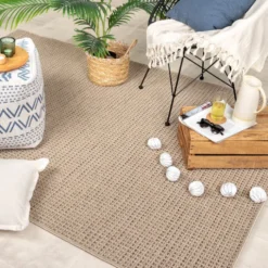 In- & Outdoor Jute Teppich - Fora Melange Natural