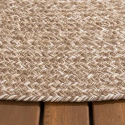 In- & Outdoor Jute Teppich Rund - Bali Braun