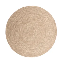 In- & Outdoor Jute Teppich Rund - Bali Braun