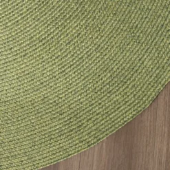 In- & Outdoor Jute Teppich Rund - Bali Grün