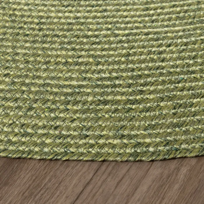 In- & Outdoor Jute Teppich Rund - Bali Grün