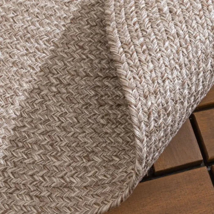 In- & Outdoor Jute Teppich Rund - Bali Beige