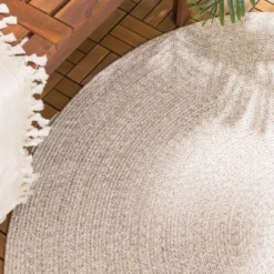 In- & Outdoor Jute Teppich Rund - Bali Beige
