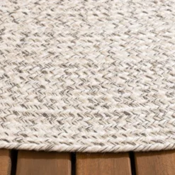 In- & Outdoor Jute Teppich Rund - Bali Weiß