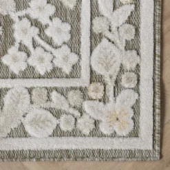 In - & Outdoorteppich - Bloom Oriental Taupe