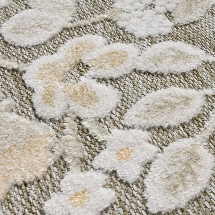 In - & Outdoorteppich - Bloom Oriental Taupe