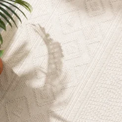In- & Outdoor Teppich - Dunes Geo Creme