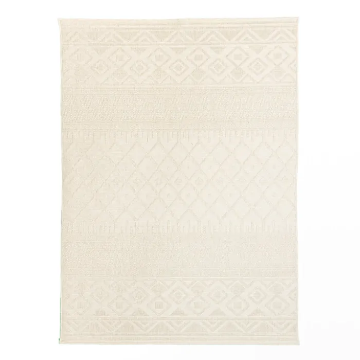 In- & Outdoor Teppich - Dunes Geo Creme