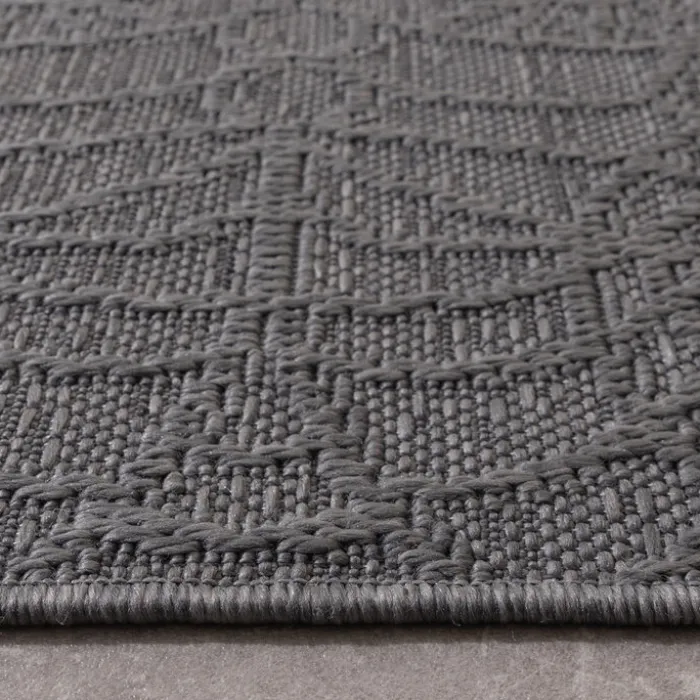 In- & Outdoor Teppich - Dunes Mandala Grau