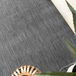In-& Outdoor Teppich - Malta Arrow Schwarz
