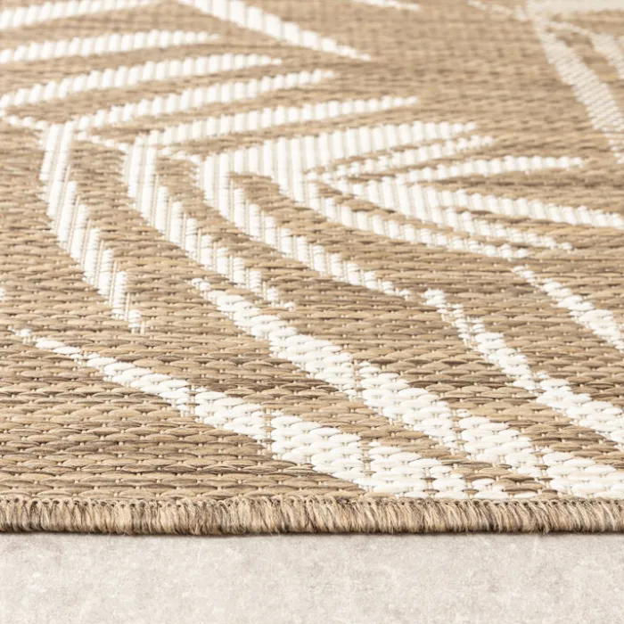 In-& Outdoor Teppich - Malta Leaves Natur
