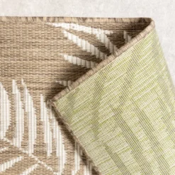 In-& Outdoor Teppich - Malta Leaves Natur