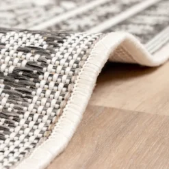 In- & Outdoor Teppich Quadrat - Summer Oriental Grau