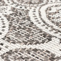 In- & Outdoor Teppich Quadrat - Summer Oriental Grau