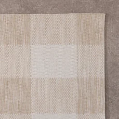 In- & Outdoor Teppich - Ranch Checkerboard Beige