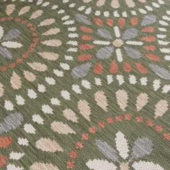 In- & Outdoor Teppich - Ranch Mandala Grün