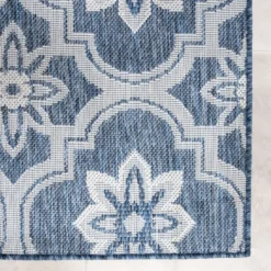 In- & Outdoor Teppich - Rio Flower Blau