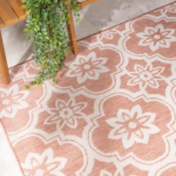 In- & Outdoor Teppich - Rio Flower Rosa