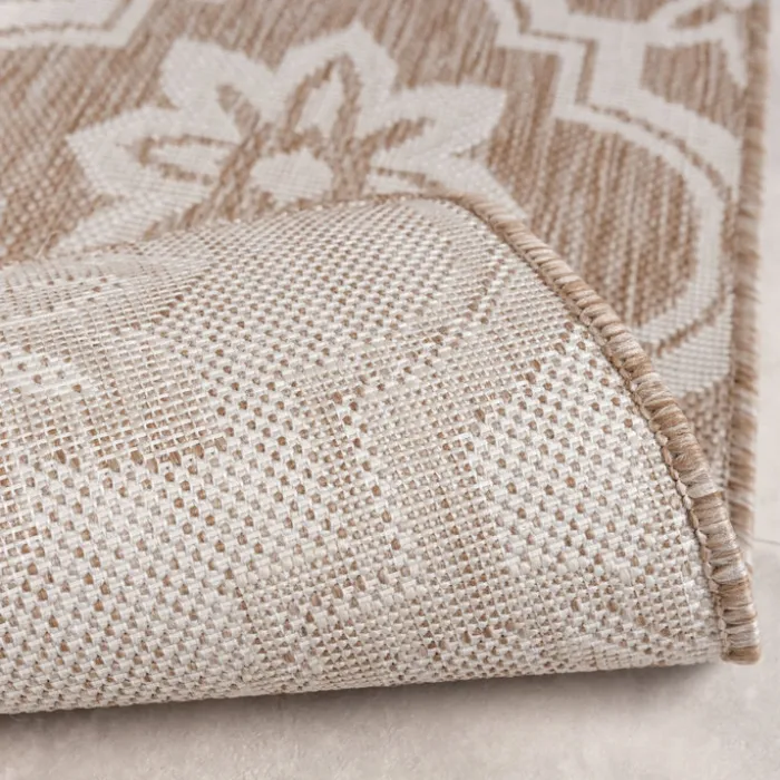 In- & Outdoor Teppich - Rio Flower Beige
