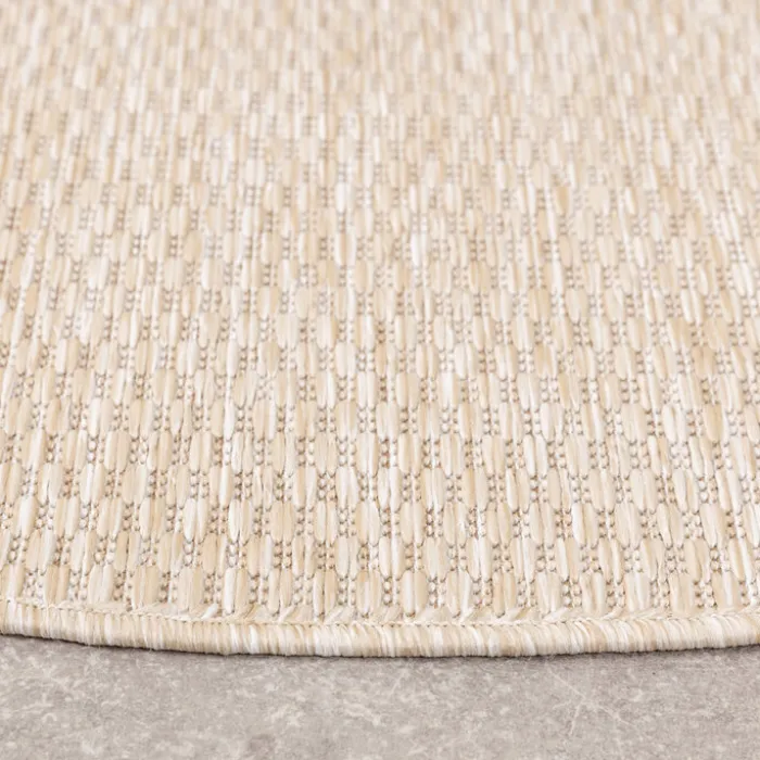 In- & Outdoor Teppich Rund - Costa Beige