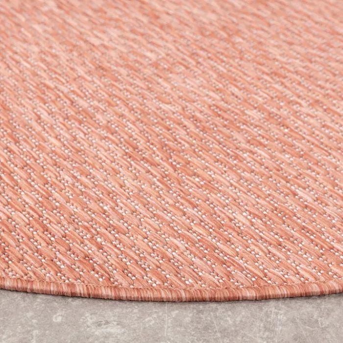 In- & Outdoor Teppich Rund - Costa Terracotta