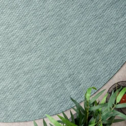 In- & Outdoor Teppich Rund - Costa Türkis
