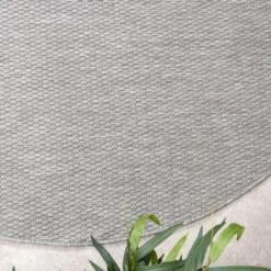 In- & Outdoor Teppich Rund - Costa Dunkelgrau