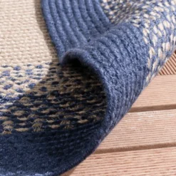 In- & Outdoor Teppich Rund - Florence Blau